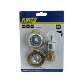 KInzo Ocelové kartáče 3ks 30/48/53mm