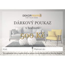 Dárkový poukaz elektronický v hodnotě 500 Kč