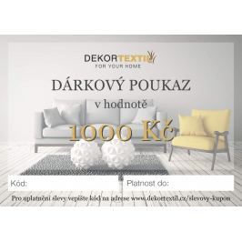 Dárkový poukaz elektronický v hodnotě 1 000 Kč