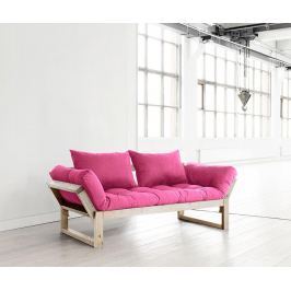 Pohovka Edge Natural & Pink 75x200 cm