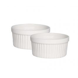 Sada 2 mís Ramekin Pure White