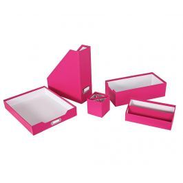Sada na organizovaní kancelářských potřeb, 5 dílů Opaco Pink