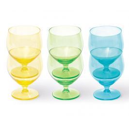 Sada 6 sklenic na vodu Colour 350 ml