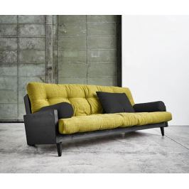 Rozkládací pohovka Indie Black and Avocado Green