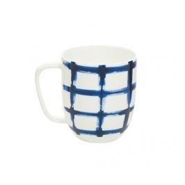 Hrnek Checkers White Indigo 380 ml