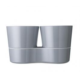 Květináč se samozavlažovacím systémem Hydro Double Grey