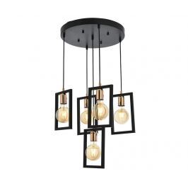 Závěsná lampa Bennett Black Five