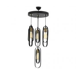 Závěsná lampa Gladis Round Black Four