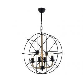 Závěsná lampa Aiden Black Four