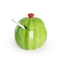 Cukřenka s víkem a lžičkou Cactus
