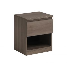 Noční stolek NUOVO stříbrný ořech