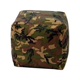 Sedací taburet CUBE army V24