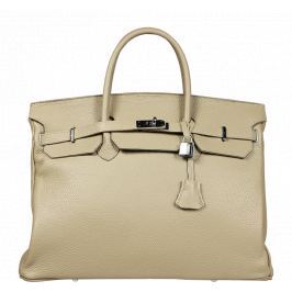 Béžové kožené kabelky Bella Nuovo Beige
